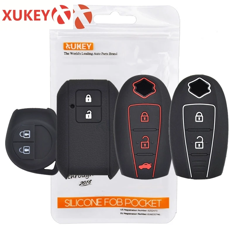 Silicone Remote Key Fob Case For Suzuki Swift SX4 SCORSS Grand Vitara Kizashi Ignis Baleno Liana Alto Splash XL-7 Shell Cover