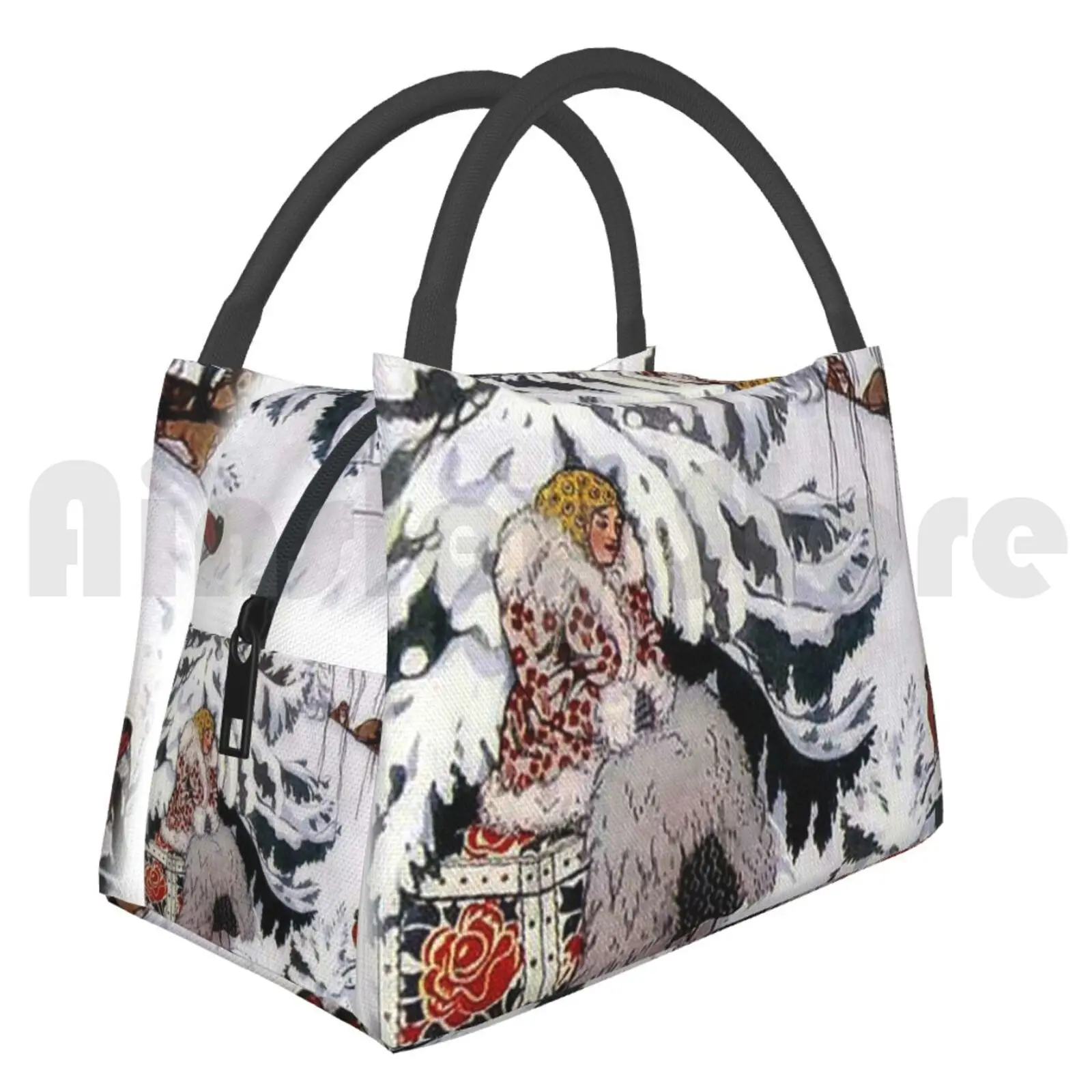 

Cooler Lunch Bag Picnic Bag There She Was , A Good Fur Cloak About Her Shoulders And Costly Blankets Round Her – From The Story