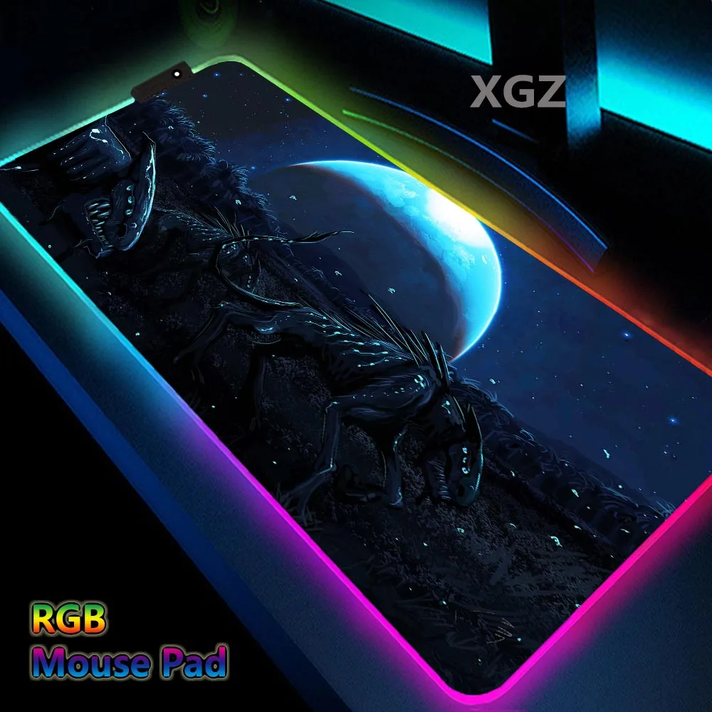 

Moon RGB Gaming Mouse Pad Laptop Is Suitable for CSGO Dota 2 LOL Gaming Player Pad Blue Cloud Space Desktop Computer