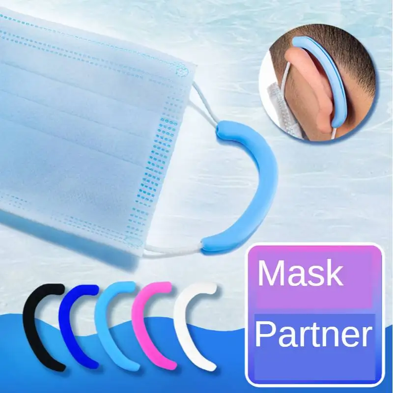 Reusable Anti-stroke Silicone Mask Hook Extender Winter Accessories for Women Ear Muffs Fashion Mask Lanyard Adult Earmuffs Hook