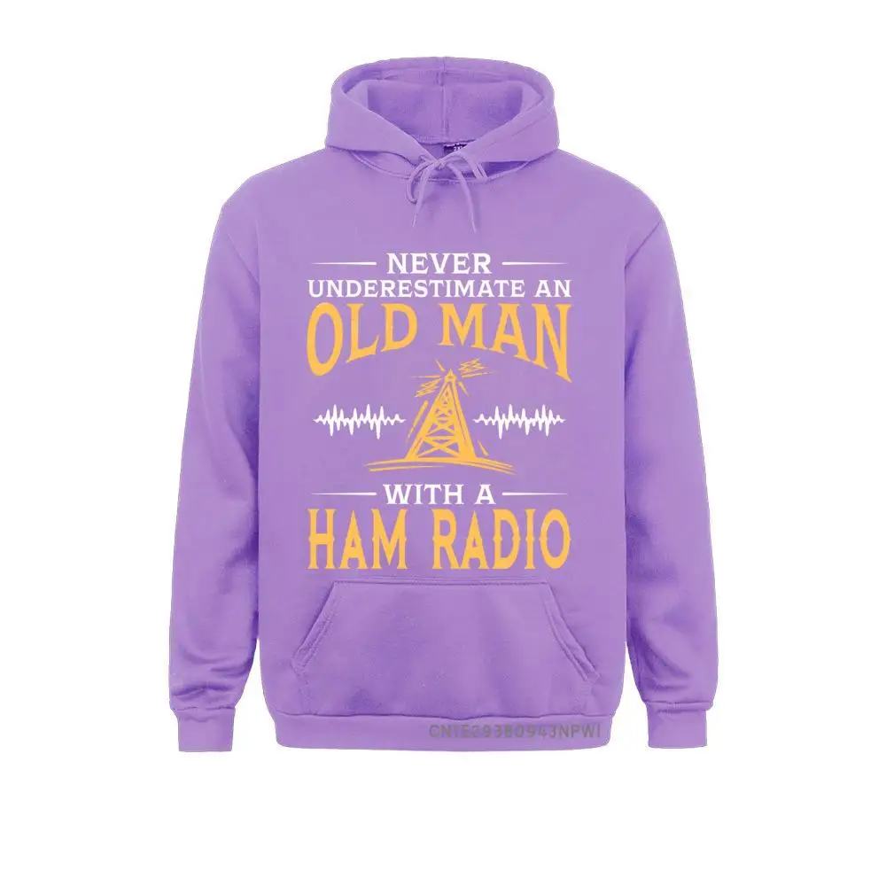 Coats Never Underestimate An Old Man With A Ham Radio Pullover Man Round Neck Sweatshirt Guys Punk Designer Streetwear