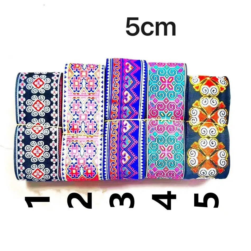 

5cm ethnic style jacquard webbing,QC0422Q