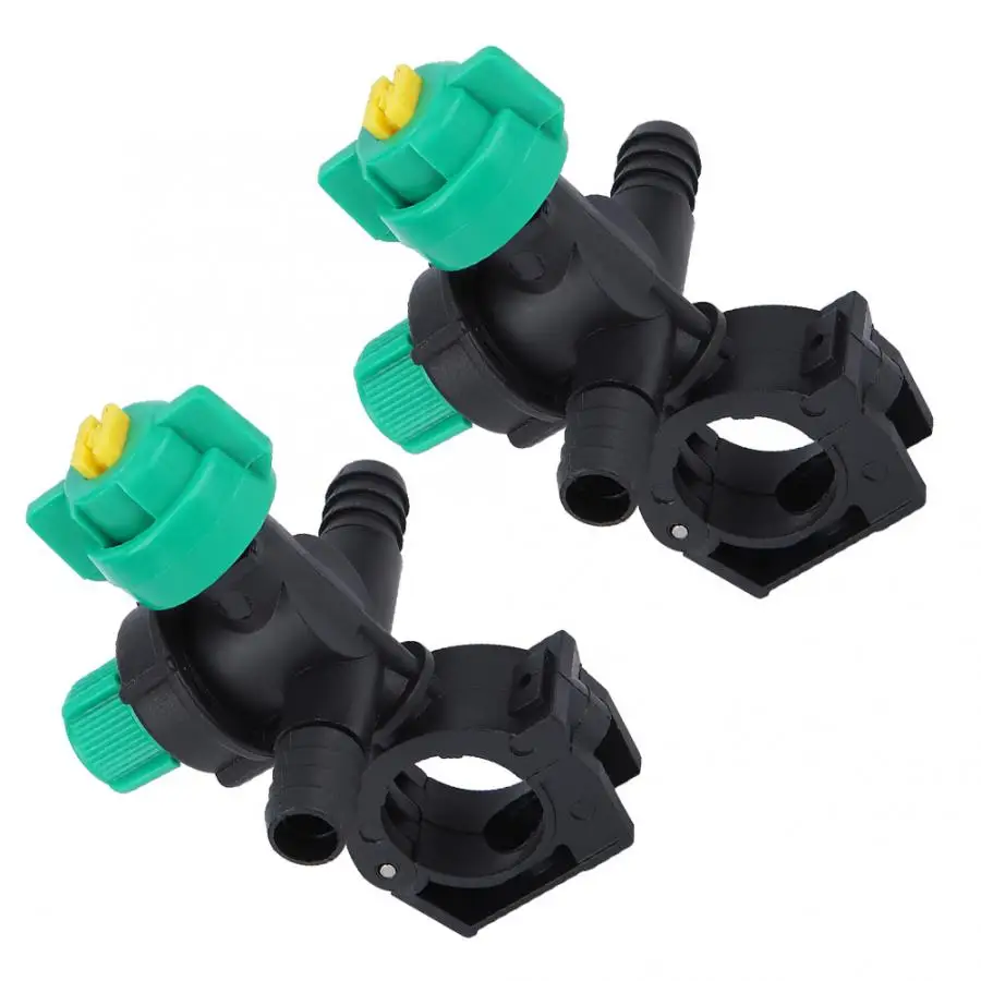 2Pcs External Thread Agricultural Sprayer Fan Shaped Spraying Nozzle for Agriculture Tubing