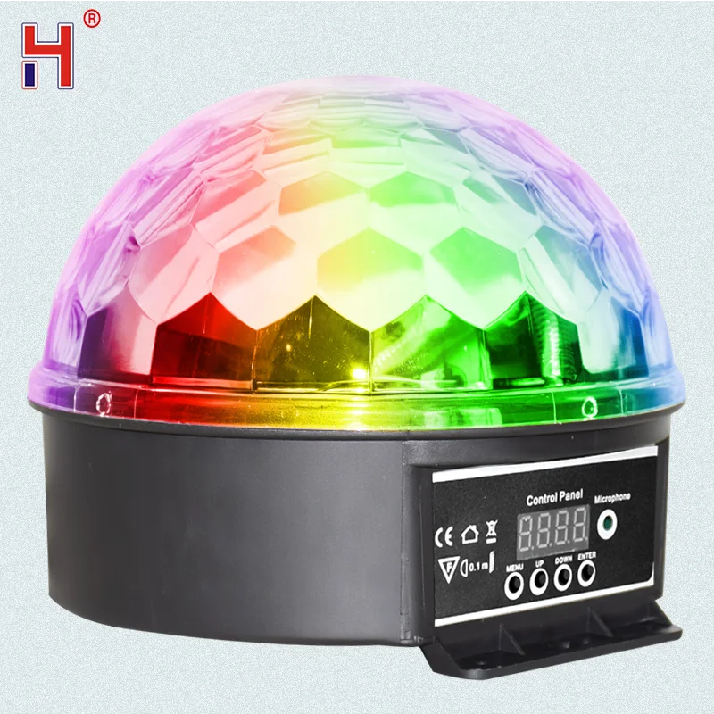 Disco Ball Strobe Light Car Interior Atmosphere Colorful Dj Sound Active Function Remote Control For Camping Wedding Party