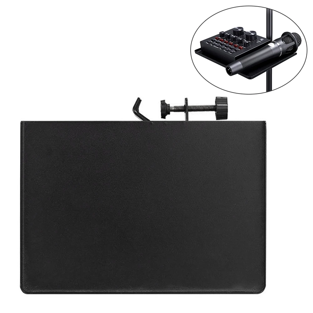 

Sound Card Tray Live Microphone Plastic Stand Tray Stand Live Stand Fit for Live Tripod Bracket Accessories Broadcasting Studio