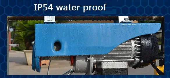 Electric crane 200-1200KG 12--30M 220V 50Hz 1-phase strong quality mini electric steel wire rope hoist, crane equipment