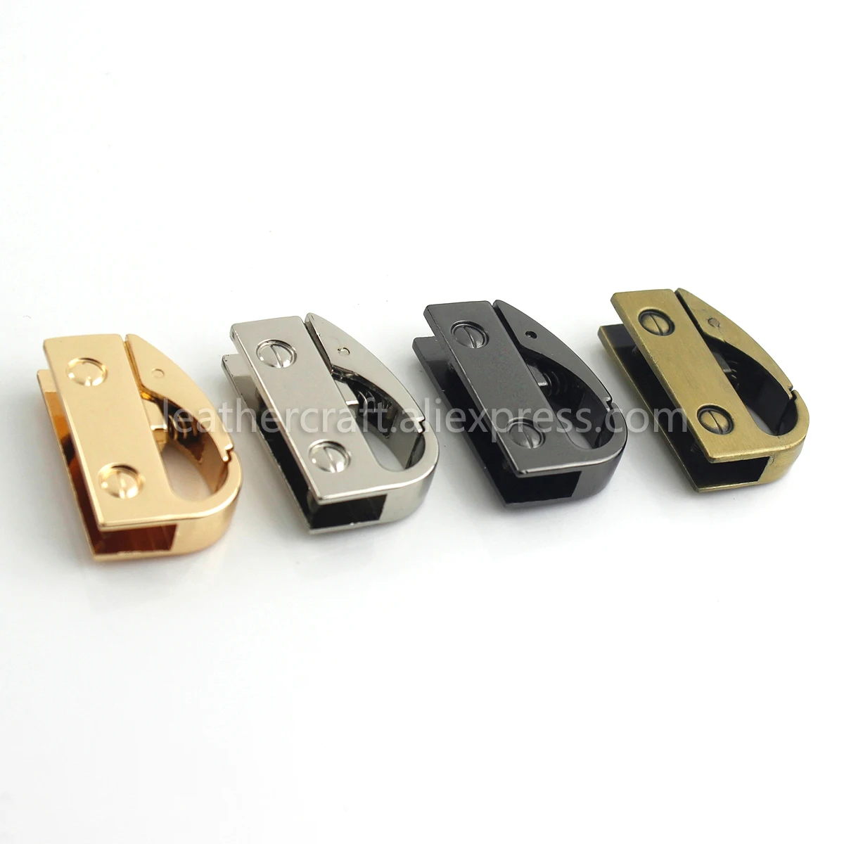 2 Stück Metall-Clips für Taschen, seitliche Verschlüsse, Haken zum Befestigen von Taschenböden, Gurtelemente, Verbindungselemente, Ankerclips, zum Reparieren von Handtaschenriemen, zum Basteln von Handtaschen. – Detail 6