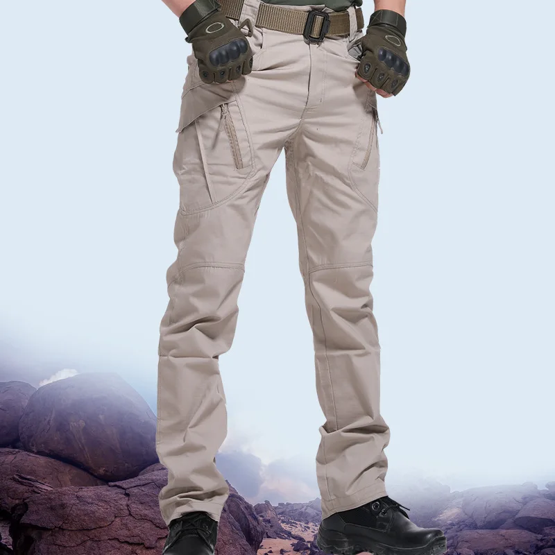 IX9 City Military Tactical Pants Men SWAT Combat Army Pants Casual Men Hiking Pants Outdoor Trousers Cargo Waterproof Pants 5XL — zdjęcie 3