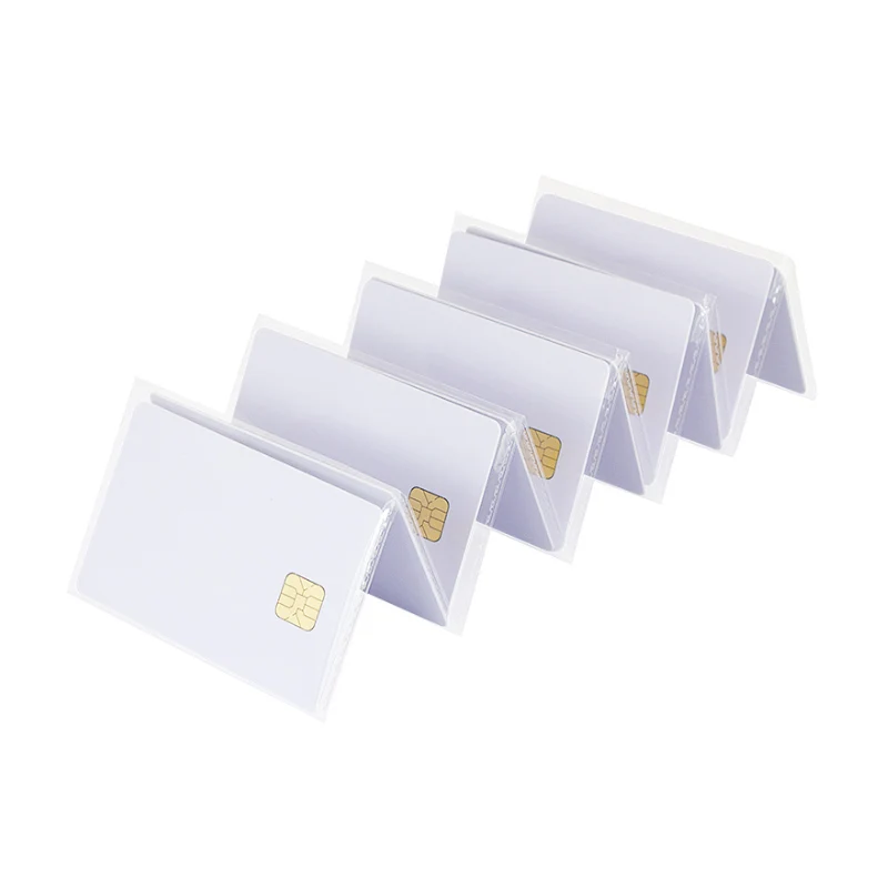 50/100pcs High Quality Empty White IC Card / SLE 4442 Chip Card Contact Smart IC Card