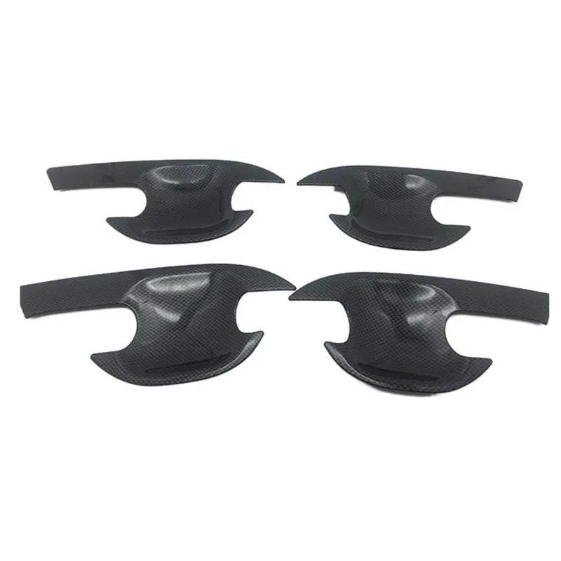 Carbon Fiber Color Door Protective Door Insert Bowl Handle Cover Pickup Trunk Auto Parts For Ford Ranger 2015 2016
