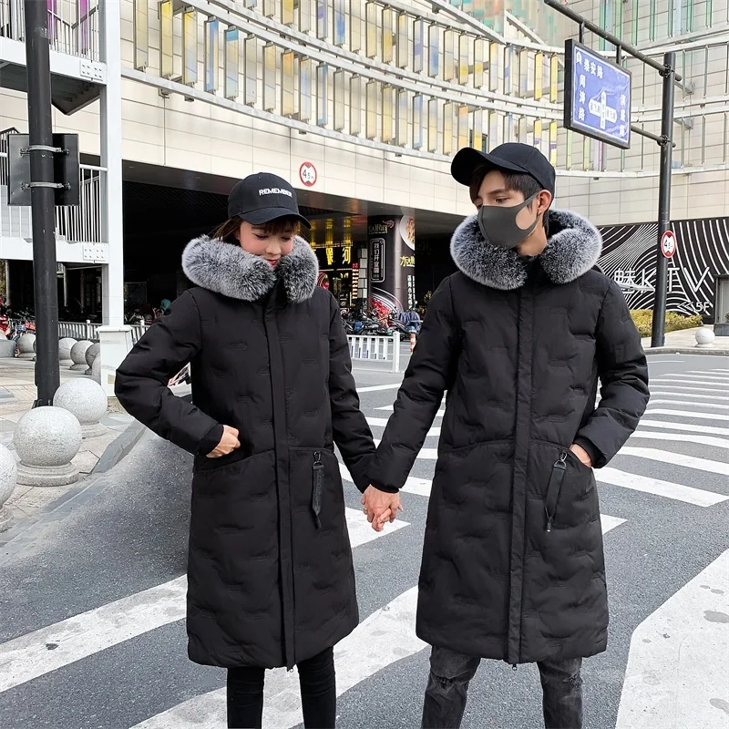 New Winter Simplicity Men\'s Youth Nagymaros Collar Cotton Clothes Couple Models All-Match Loose Zipper Fashion Thick Warm Brand