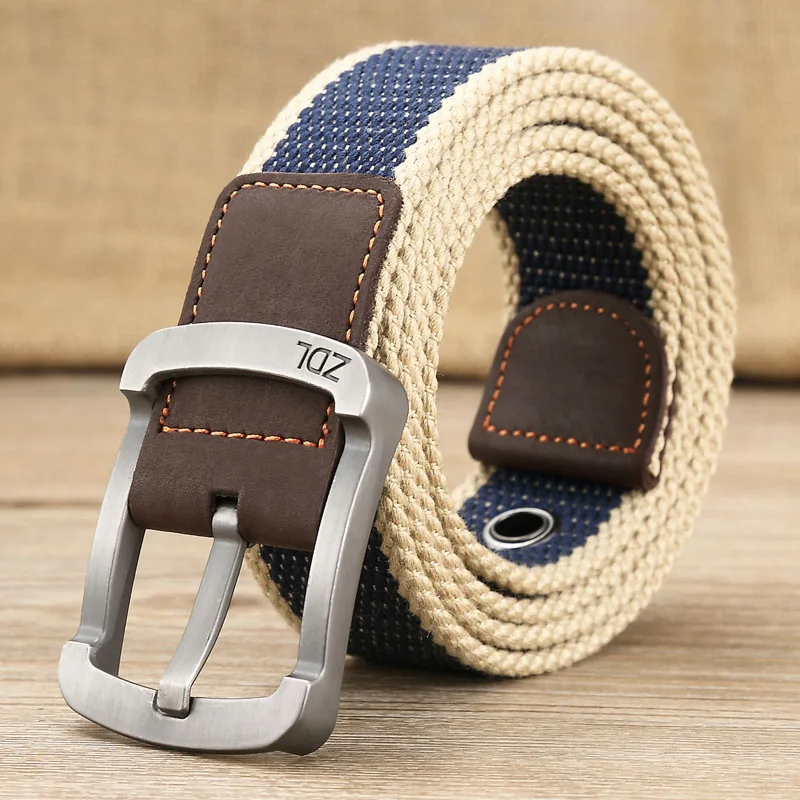 

MEDYLA belt male belt canvas belts for men with fashionable metal buckle pins military tactical belts