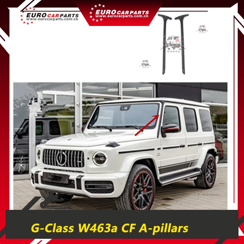 

W464 W463a Gclass Carbon Fiber Material Front A-pillar g500 g550 g350d A463a g63 g65 Exterior Apillars