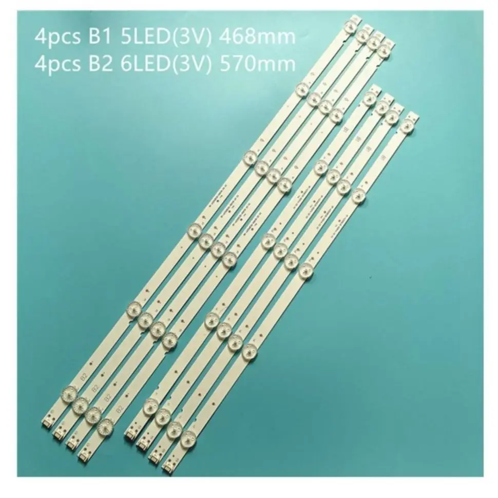 5set=40pcs LED backlight strip for Philco PTV55U21DSWNT 55UJ6300 55UJ6200 55UJ6000 55LJ620V 55UJ620 RF-AZ550E30-0601B-12 0501A