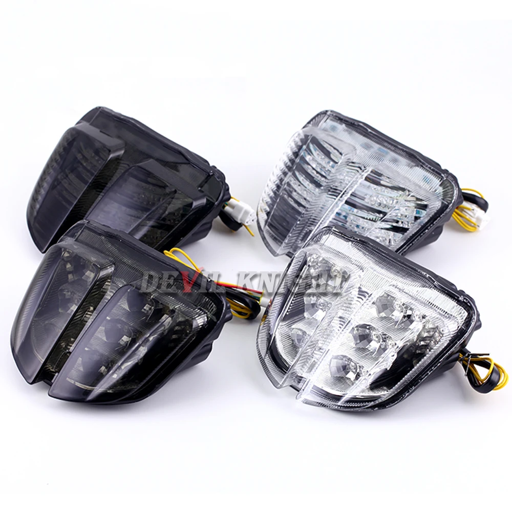 Luz trasera cromada integrada para motocicleta, intermitentes de freno para Suzuki GSXR600, GSXR750, GSXR 600, 750, 2006, 2007, K6