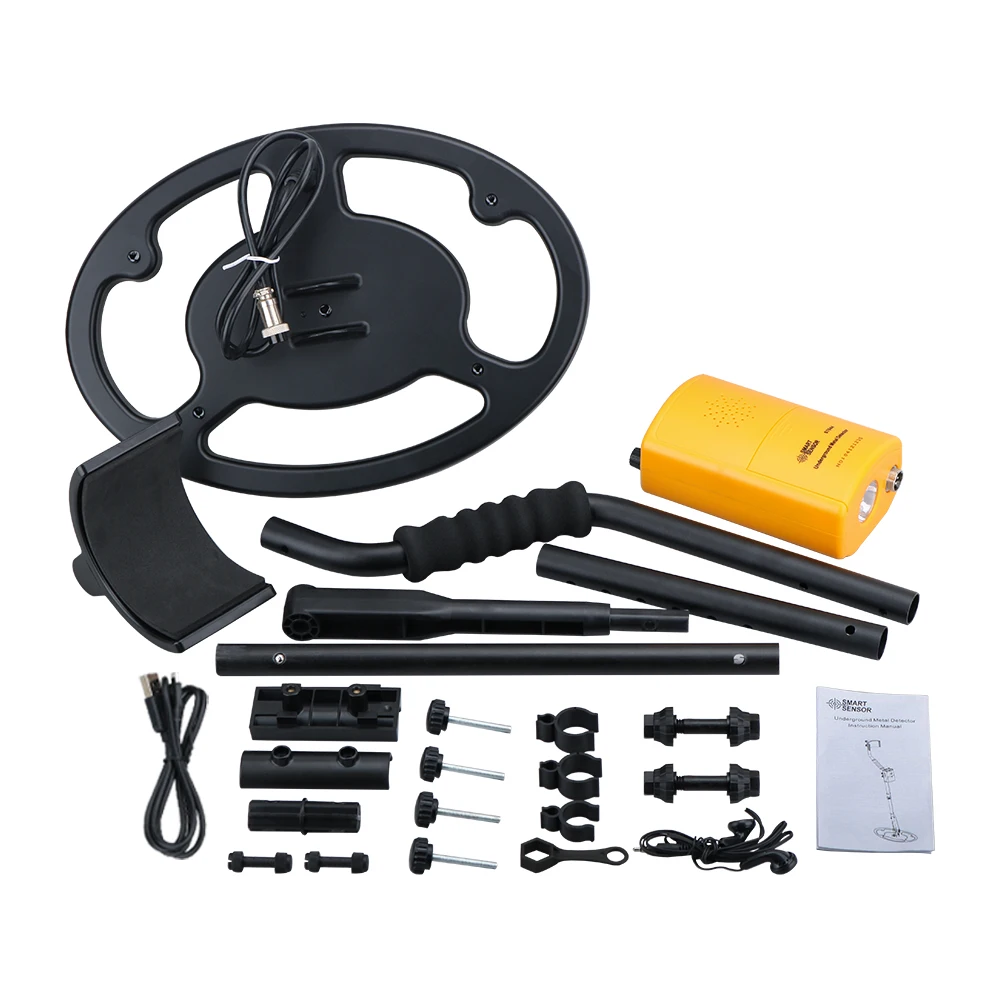 Imagem -06 - Detector de Metais Profundidade Subterrânea 1.8m Bobina à Prova Impermeável Água Scanner Finder Ferramenta 1200mah Bateria Ouro Escavador Tesouro Procurando Caçador