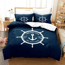 Ensemble de literie Blue Sunshine Vessel pour enfants, Injecteur marin, Océan, Mer, 3D, Ensembles de couverture de athlon, Couette, illant de lit, Twin, Queen, King, Single Size