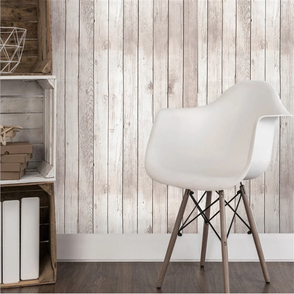Vintage Distressed Wood Peel and Stick Wallpaper Wood Panels Self Adhesive Wall Paper Removable Contact Paper for Cabinet Drawer