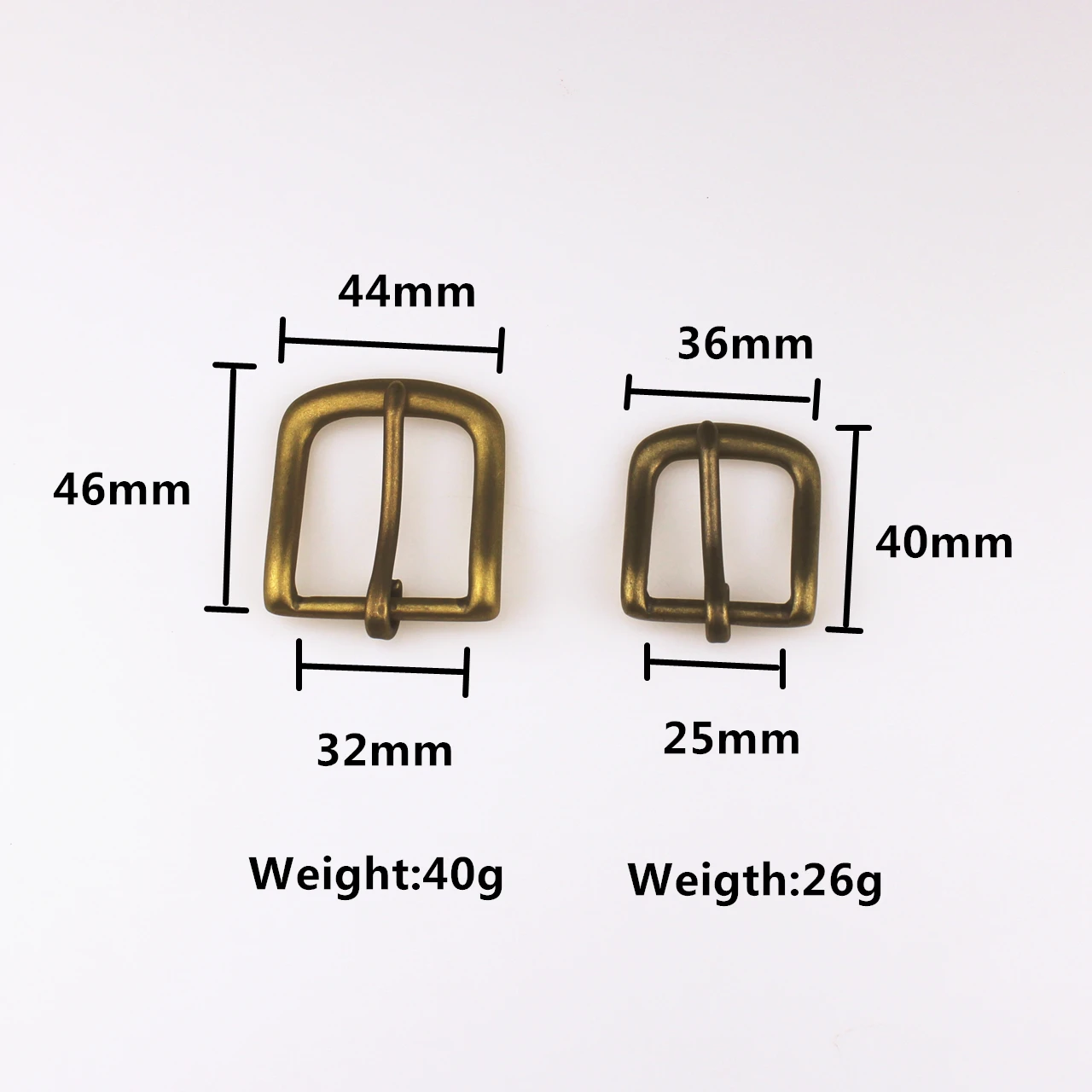 Antique Brass Belt Buckle for Men, Metal Buckle, Accessories for Leather, OB, Solid, Leathercraft Hardware, 25mm, 32mm