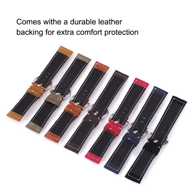 UTHAI P12 18/20/22/24mm Watch Strap Genuine leather Watch Band 18-24mm Watch Accessories High Quality 22mm Leather Watchband