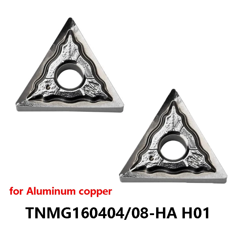 

Original TNMG 160404 160408 TNMG160404-HA TNMG160408-HA H01 for Aluminum Copper Insert Lathe Cutter Turning Tools CNC Cutting