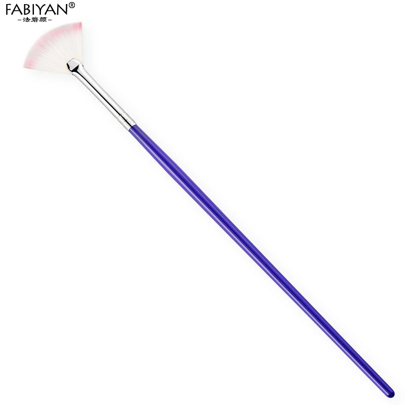 5pcs Nail Art Brush Fan Gradient Paint Draw Dust Glitter Powder Remover Clean Pen Acrylic Liner UV Gel Polish Tips Tool Manicure