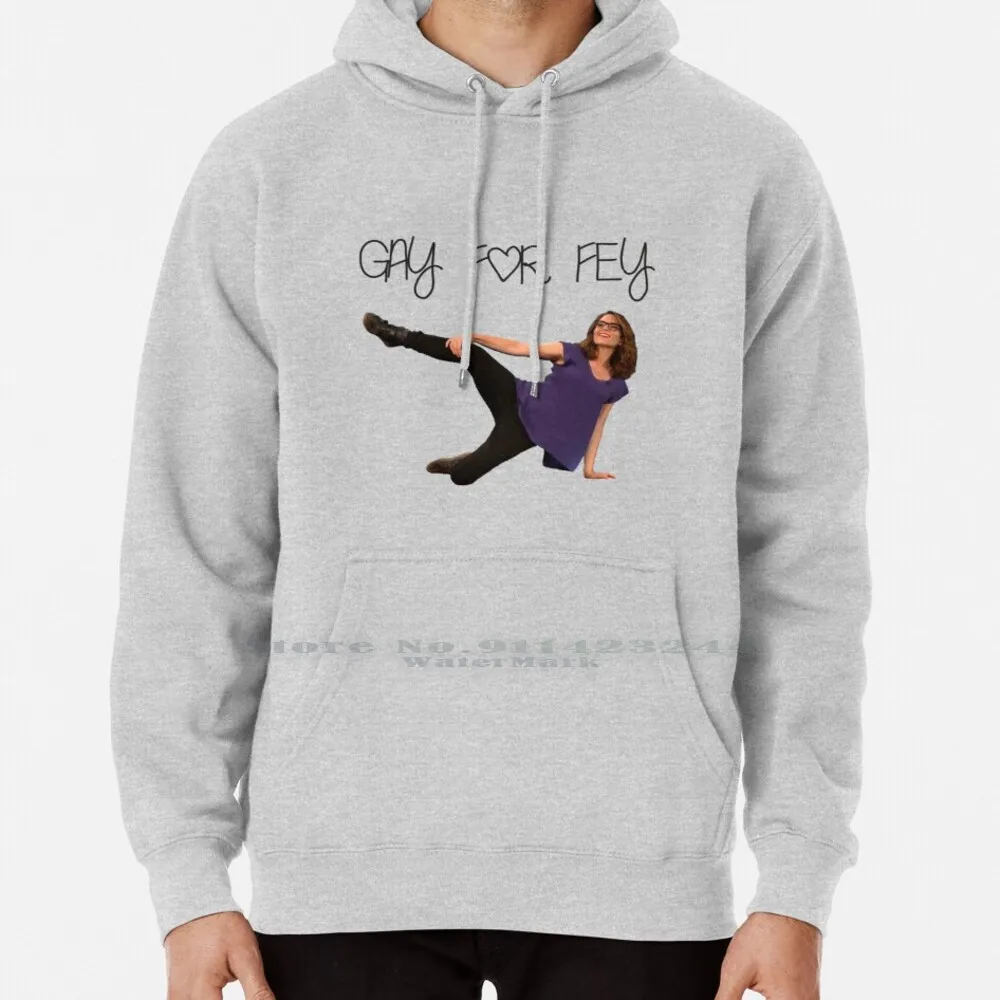 Gay For Fey Hoodie Sweater 6xl Cotton Tina Fey Weekend Update Snl Saturday Night Live Tinamy Women Teenage Big Size Pullover