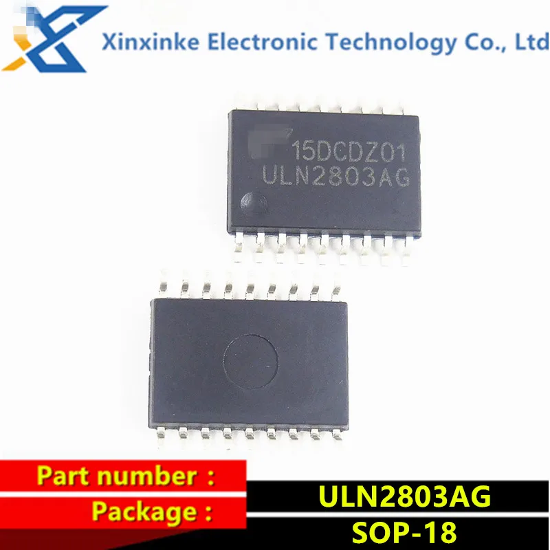 10PCS ULN2803AG SOP-18 7.2MM Darlington Tube Array Driver Chip