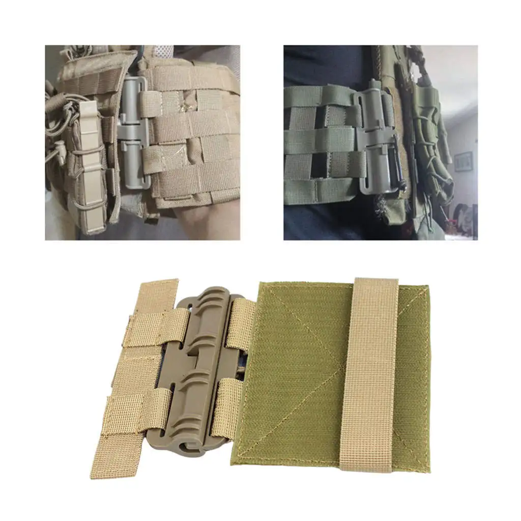 

Quick Release Buckle Set Tube Cummerbund Adapter Molle System Fast Fit Buckle Quick Disconnect Removal for Jpc Cpc Ncpc 420 6094