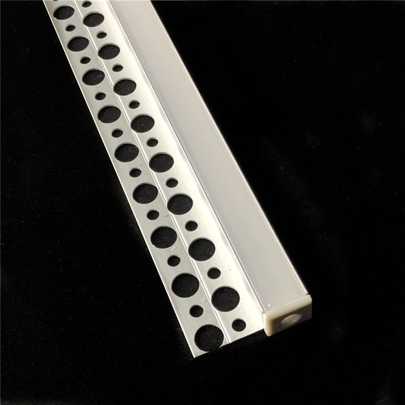 

5-30pcs 1m embedded edge hidden 1 side corner aluminium profile, office show room wall ceil built in led 5-10mm Strip channel