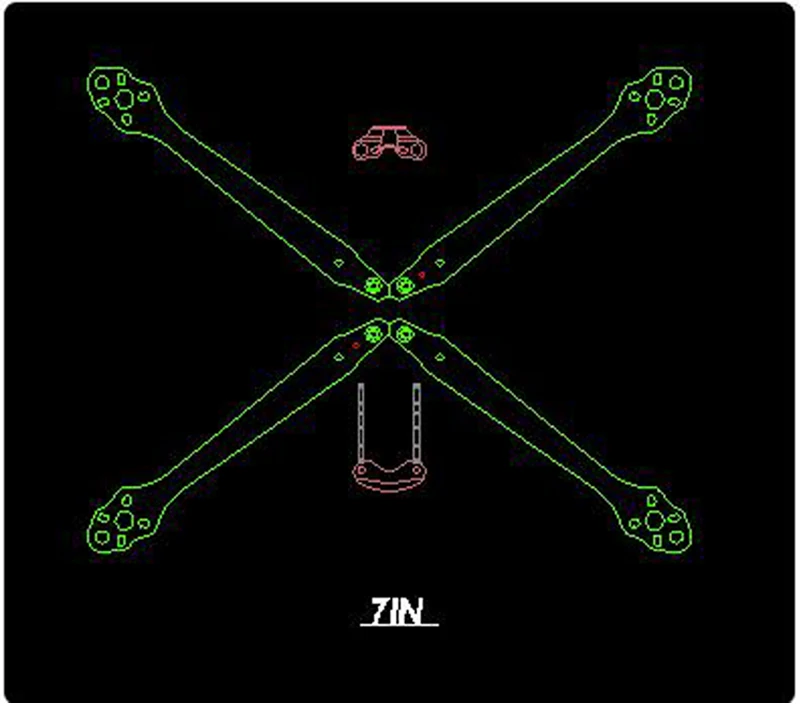 5 Zoll 225mm 225 / 6 Zoll 260mm / 295mm Carbonfaser Quadcopter-Rahmen-Kit 5,5mm Arm für APEX FPV Freestyle RC Racing Drohnenmodelle – Detail 4