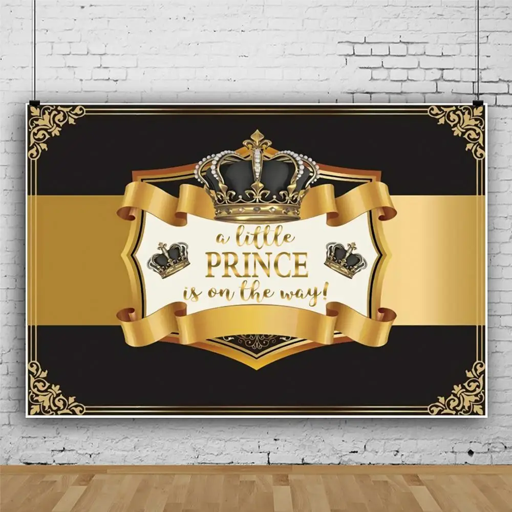 Yeele استحمام الطفل صورة المتصل الأمير تاج الذهب الأسود التصوير خلفية التصوير الديكور الخلفيات ل استوديو الصور