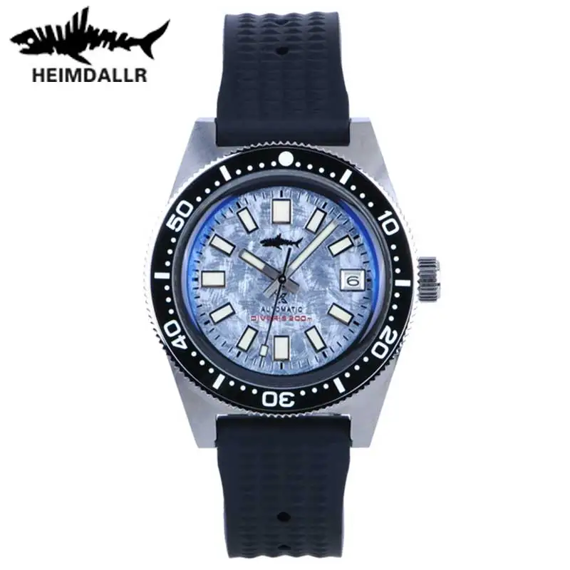 HEIMDALLR 62MAS Diver Watch Men Mechanical Self Winding NH35A Luminous snowflake Dial Automatic Movement Sapphire  Wristwatch