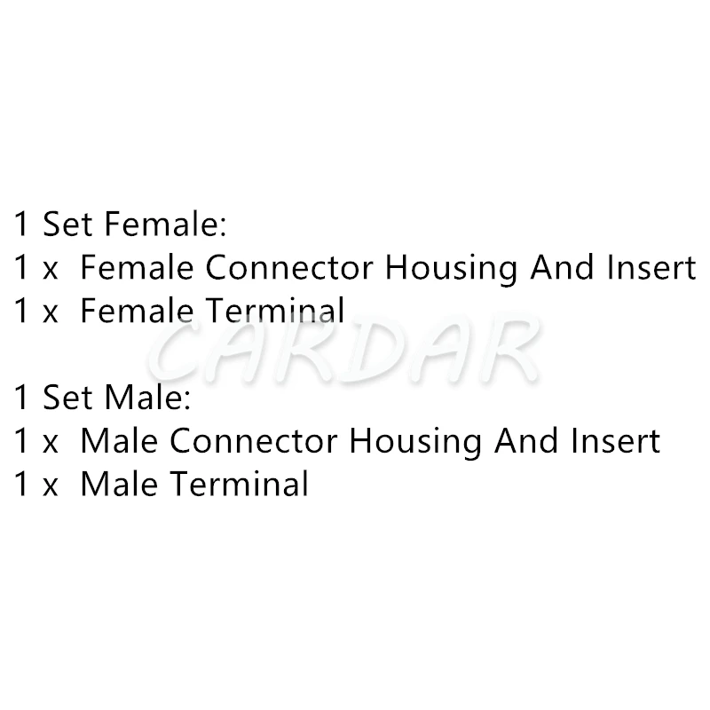 1 Set 1 Pin 9.5 Series Auto High Current Horn Cable Harness Socket AC Assembly 7122-4110-30 7123-4110-30 MG623688-5 MG613689-5