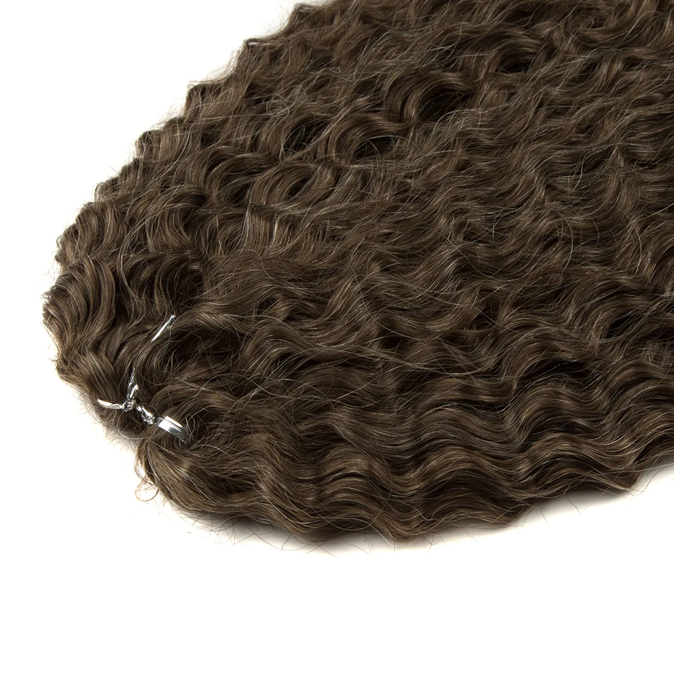 Ariel Hair Synthetic Twist Crochet Curly Hair 24 Zoll Water Wave Braid Hair Ombre Blonde Brown Deep Wave Flechten Haarverlängerung – Detail 37