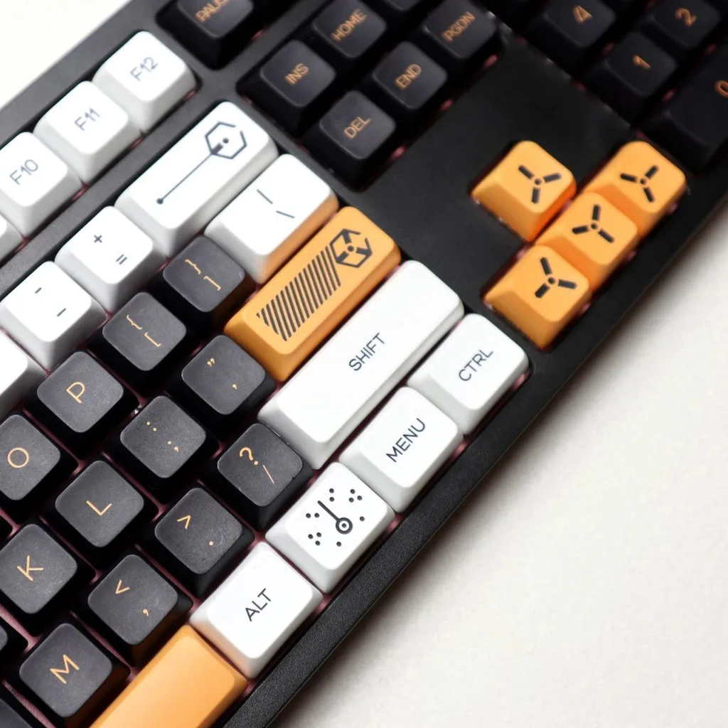 Keycap ، 123 مفتاح التسامي PBT XDA الظاهري الحرب keycap الكرز MX لوحة المفاتيح الميكانيكية keycap لعبة لوحة المفاتيح keycap