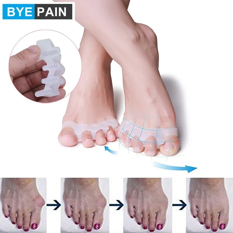 

1Pair Toe Separator Toe Spacers Toe Stretchers for Men and Women Easy Wear In Shoes, Quickly Alleviating Pain After Yoga Sports