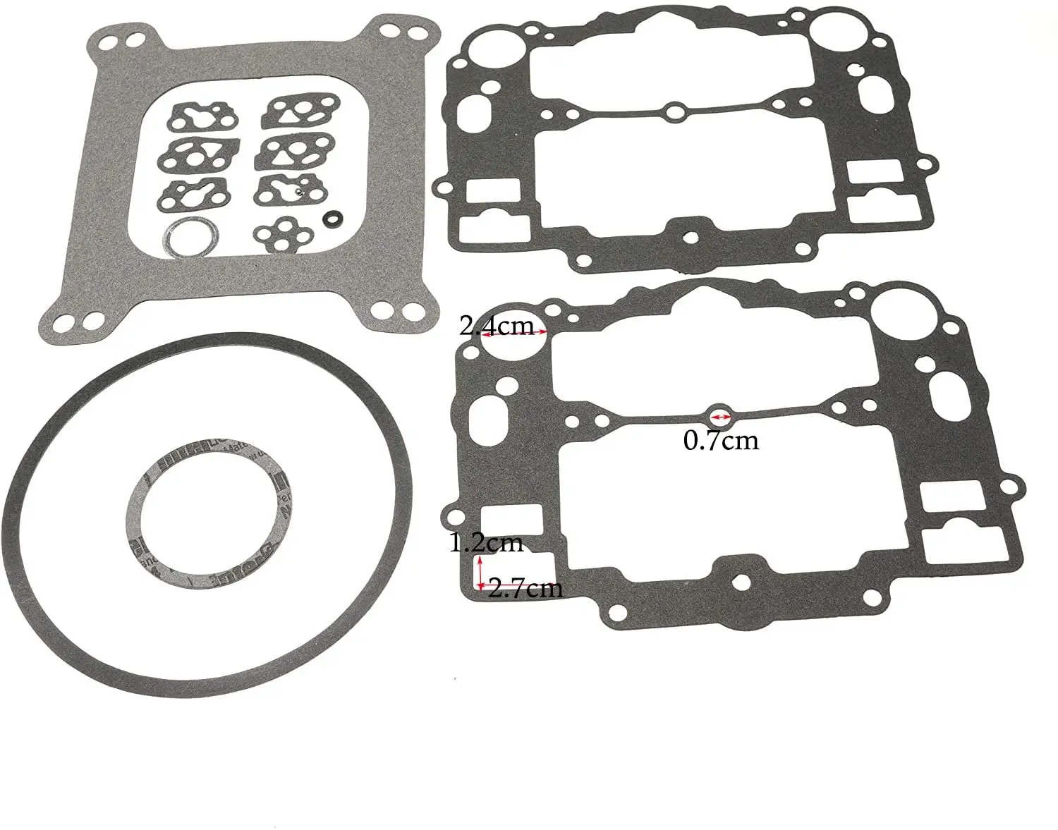 Carburetor Repair Kit with Bowl Cover Gasket for Edelbrock 1405 1406 1407 1408 1409 1410 1411