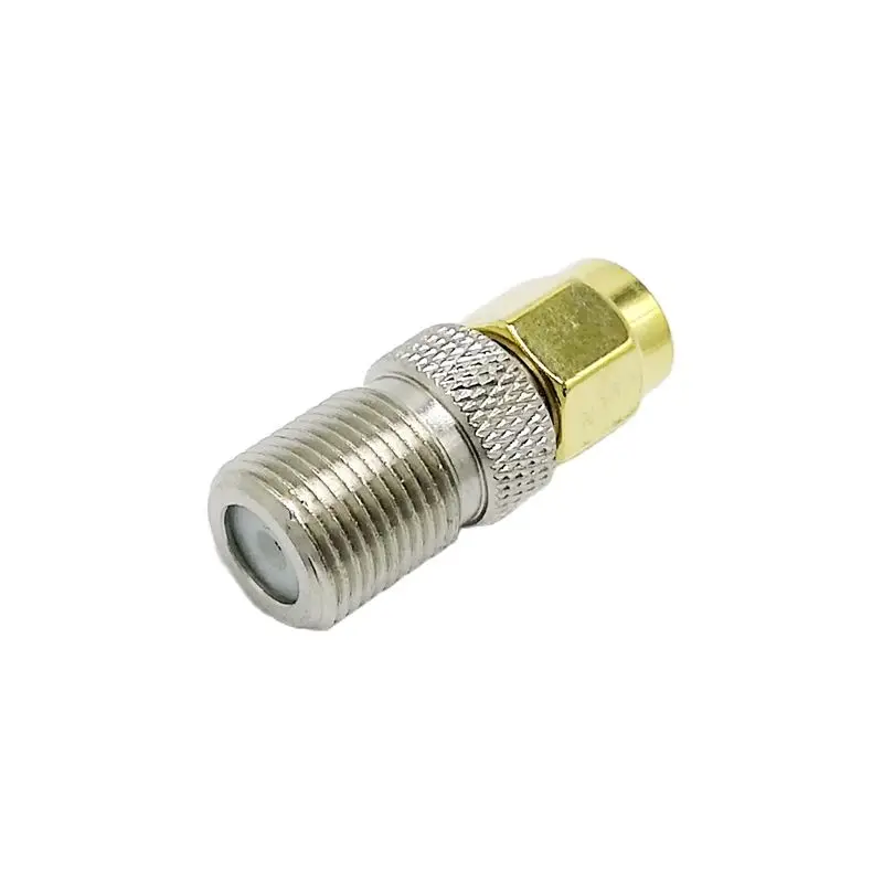 F Type Female Jack To SMA Female Plug Straight RF Coax Adapter F To SMA Connector Convertor 1Pcs
