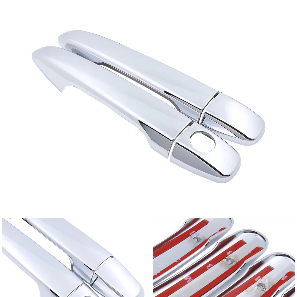 Car Accessories Luxurious Chrome Side  Door Handles Cover Trim set for Aston Martin Cygnet Scion Toyota iQ AJ10 10 2010~2015
