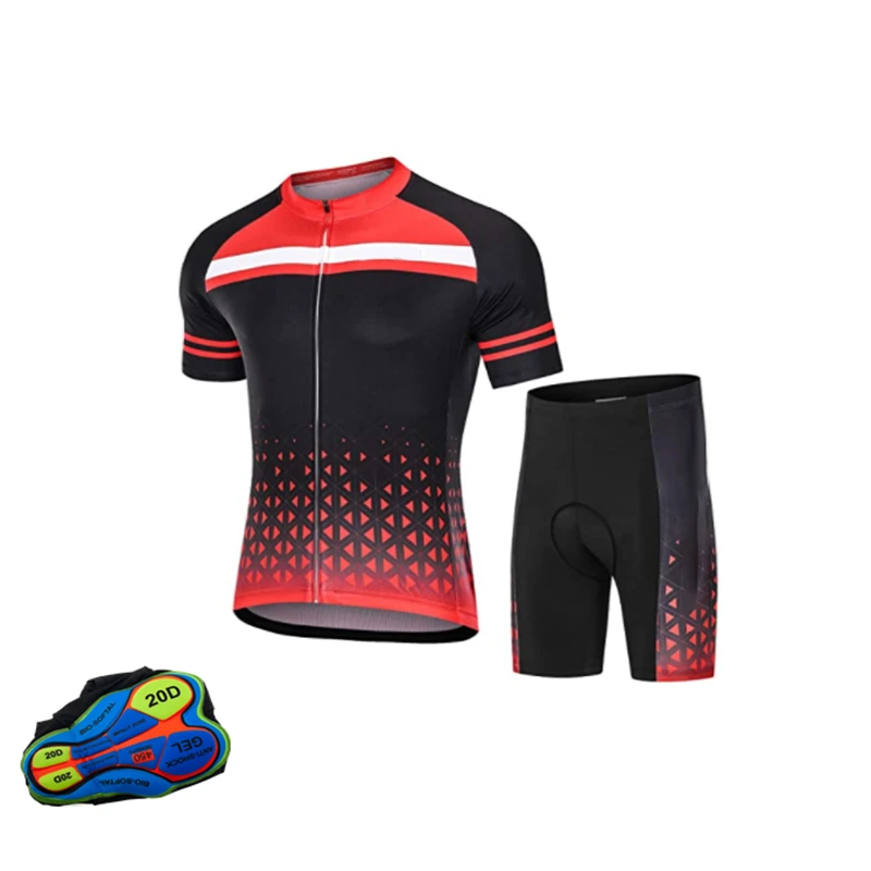 New Cycling Set Summer MTB Bike Clothing Pro Bicycle Jersey Sportswear Maillot Ropa Ciclismo Cycling Jersey Set