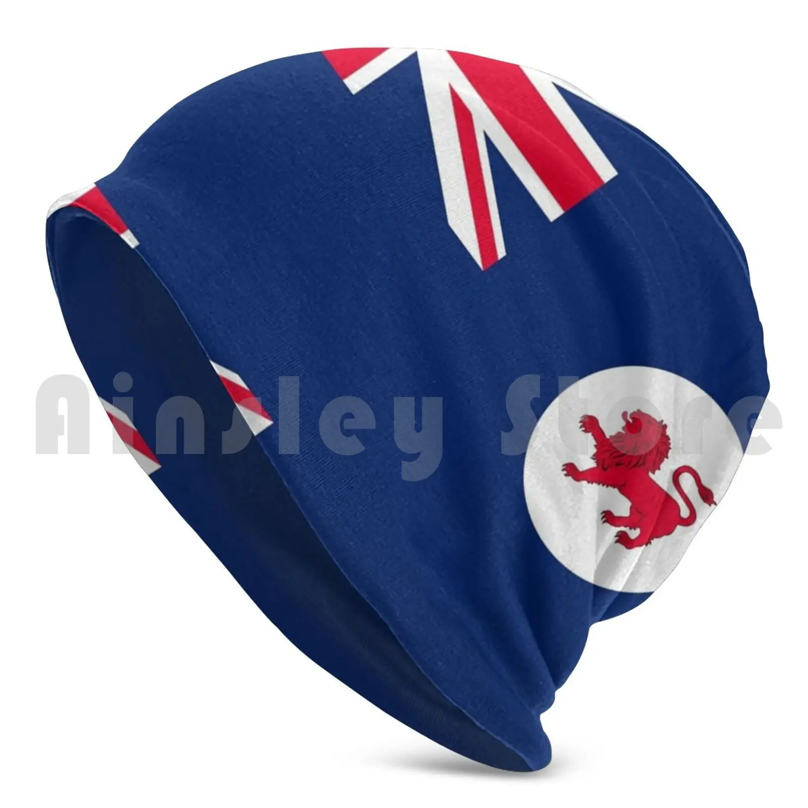 Flag Of Tasmania Beanie Hedging Cap DIY Print Cushion Tas Tassie Tasman Tasmanian Tasmania Flag Of Tasmania Tasmania