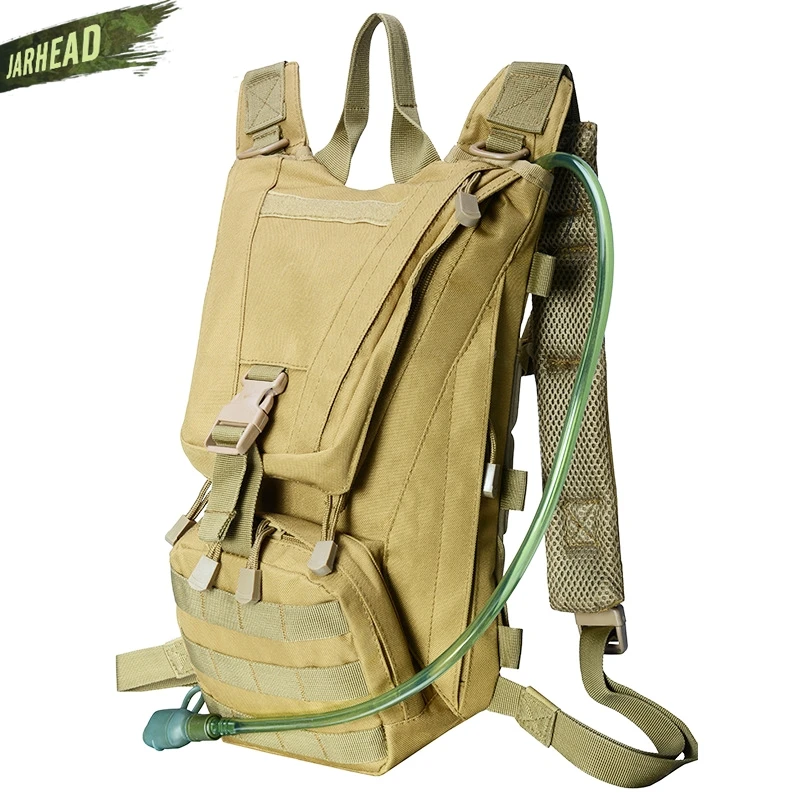 Bolsa de agua de camuflaje militar, mochila de hidratación para deportes, Camel táctico, acampada, bicicleta, 2,5l/3L