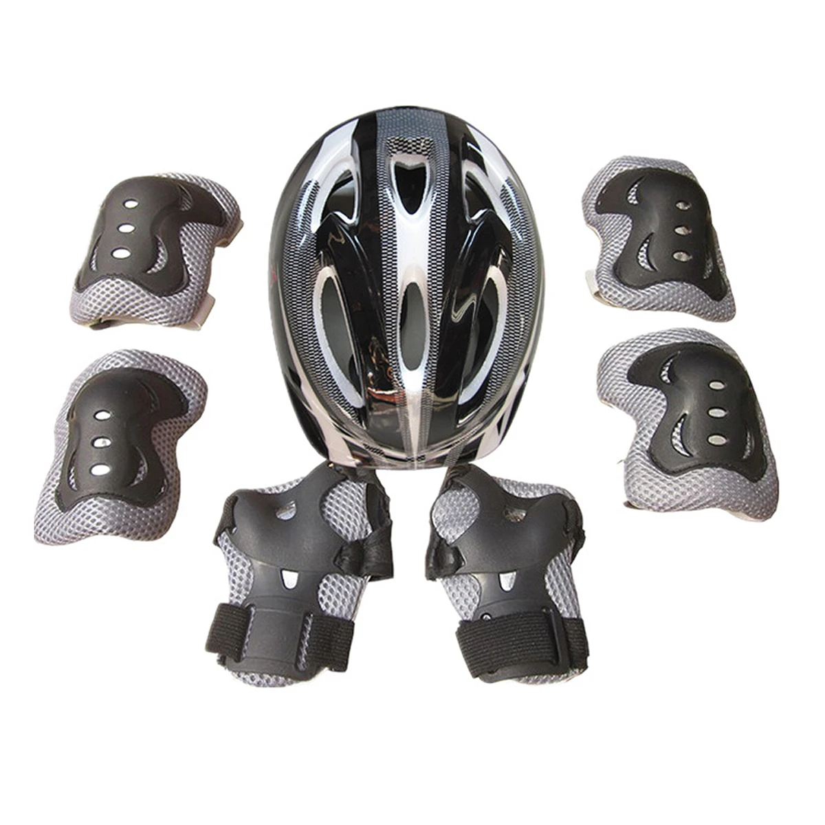 7Pcs/set Kids Boy Girl Safety Helmet Knee Elbow Pad Sets Children Cycling Skate Bicycle Helmet Protection Safety Guard