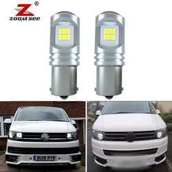 2pc x Top quality P21W Ba15s Canbus White LED DRL Daytime Running light bulb for VW Transporter T5 T5.1 T6 (2010-2019)