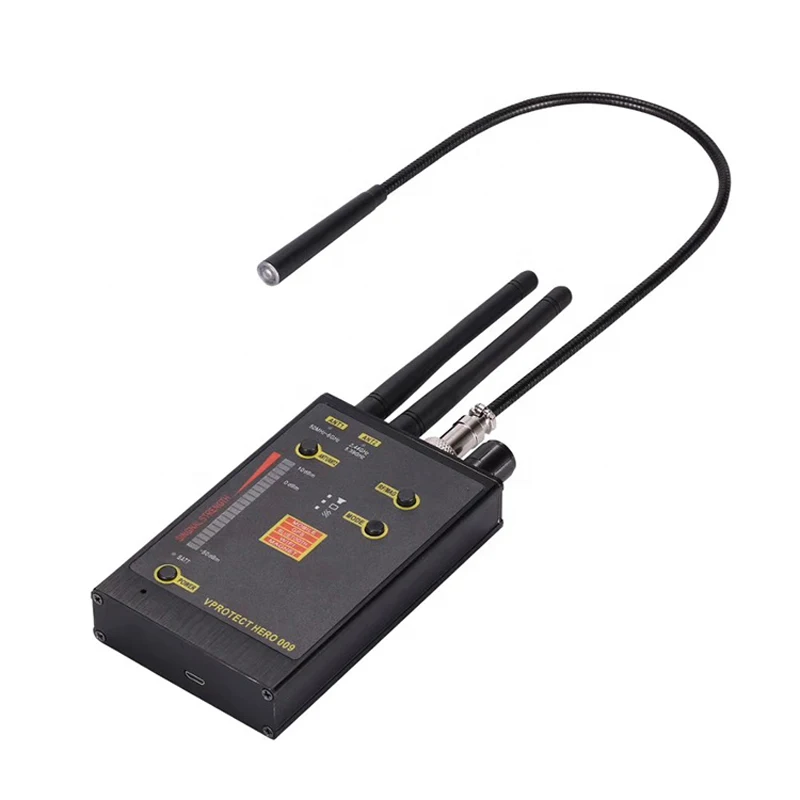 Новый беспроводной детектор сигнала Hero 009 VHF/UHF анти-шпионский GSM Wifi сканер детектор Магнитного магнитного сигнала 2022