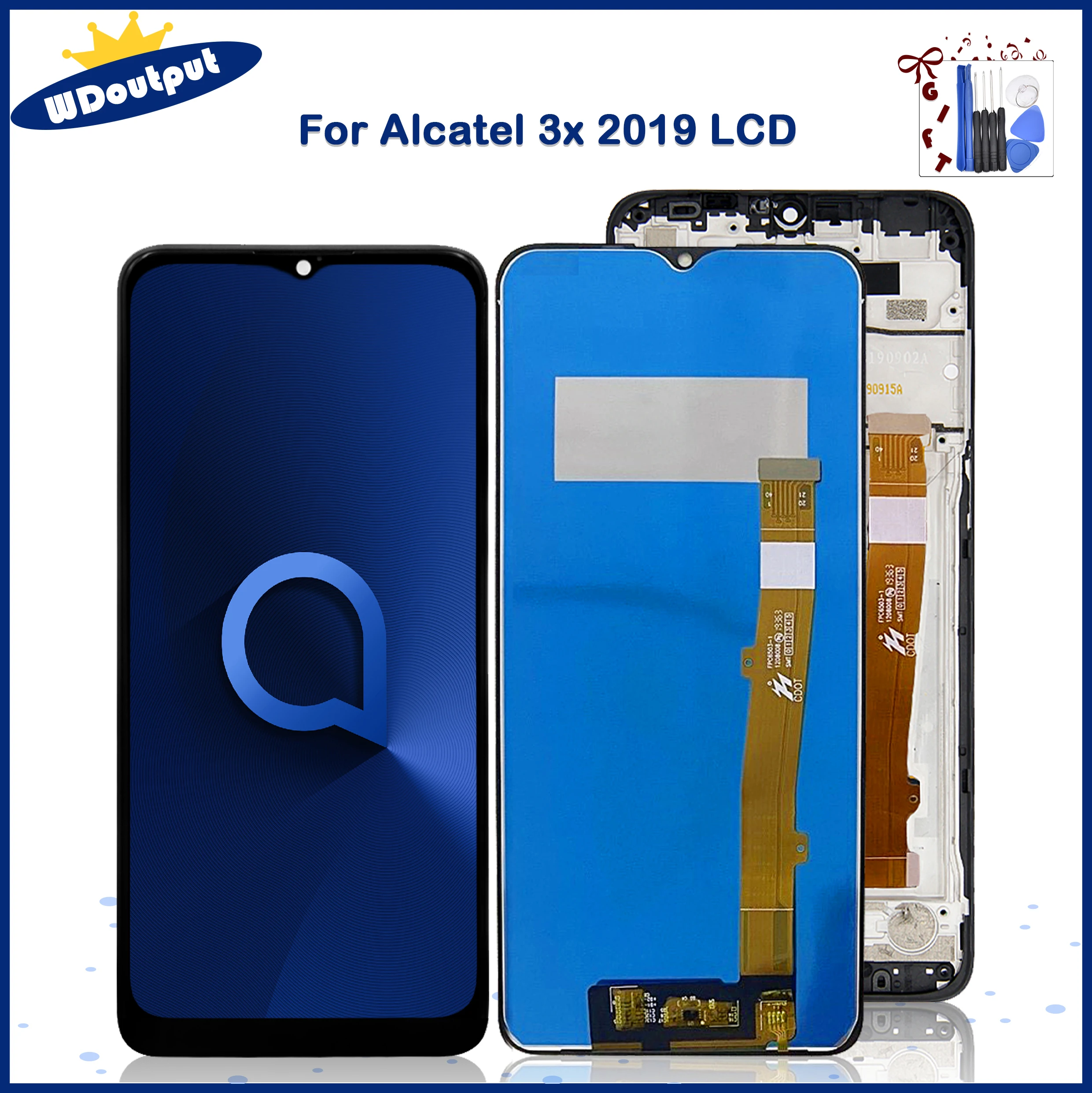 

6.52"For ALCATEL 3X 2019 LCD Display Touch Screen Digitizer Assembly Replacement For Alcatel 5048y OT5048Y 5048U OT5048+Frame