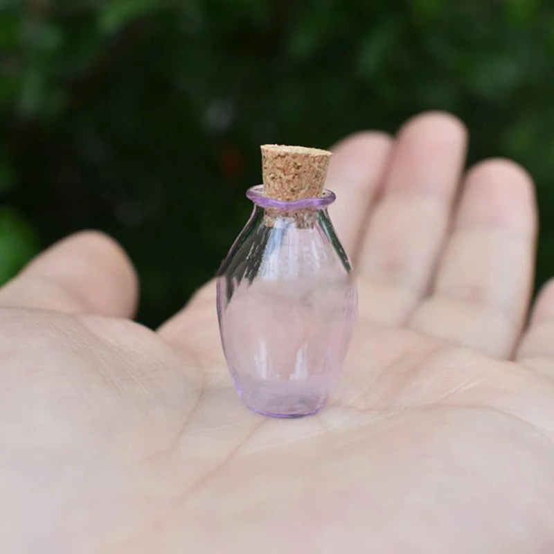 Image 5: Mini Bocaux en Verre avec Bouchon en Liège, Cadeau, 9 Couleurs, 2 Pièces