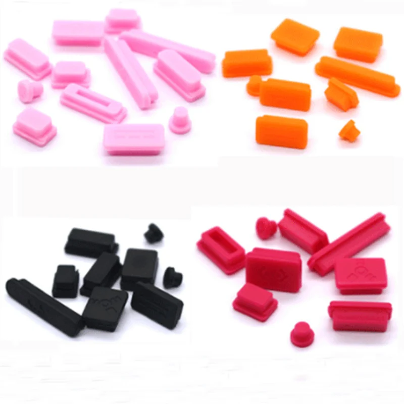Silicone Anti-dust Plugs Protection Set for Apple MacBook Pro 13 15 Retina / Air 11 13 Laptop Dust Plug Ports Cover 9pcs/set