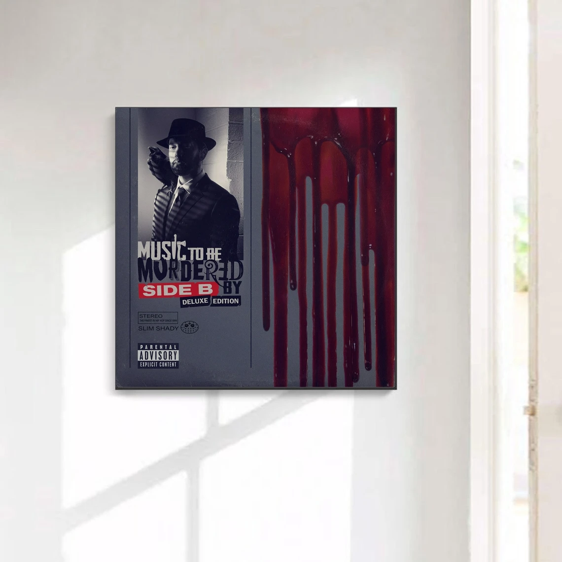 Eminem Music To Be Murdered By - Side B Rap Music Album Cover Poster Canvas Print Home Decoration Wall Painting ( No Frame )